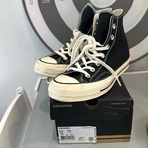 Black Hi Top Converse Chuck Taylor 70. Great condition. With box.